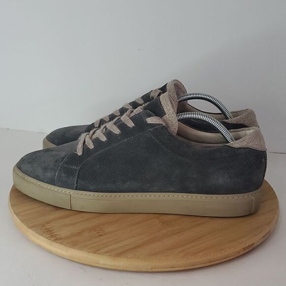 Brunello Cucinelli Men's Blue Suede Sneakers Size EU 45 - Picture 5 of 13